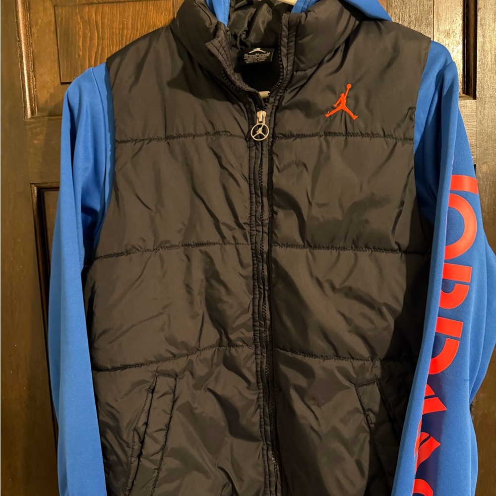 Jordan Black and Blue Coat